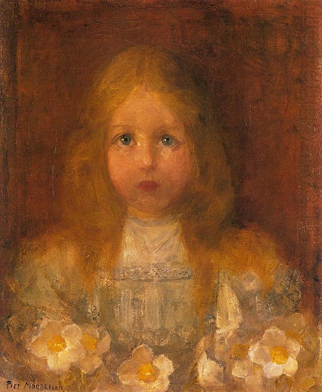 Piet Mondrian Little Girl oil painting picture